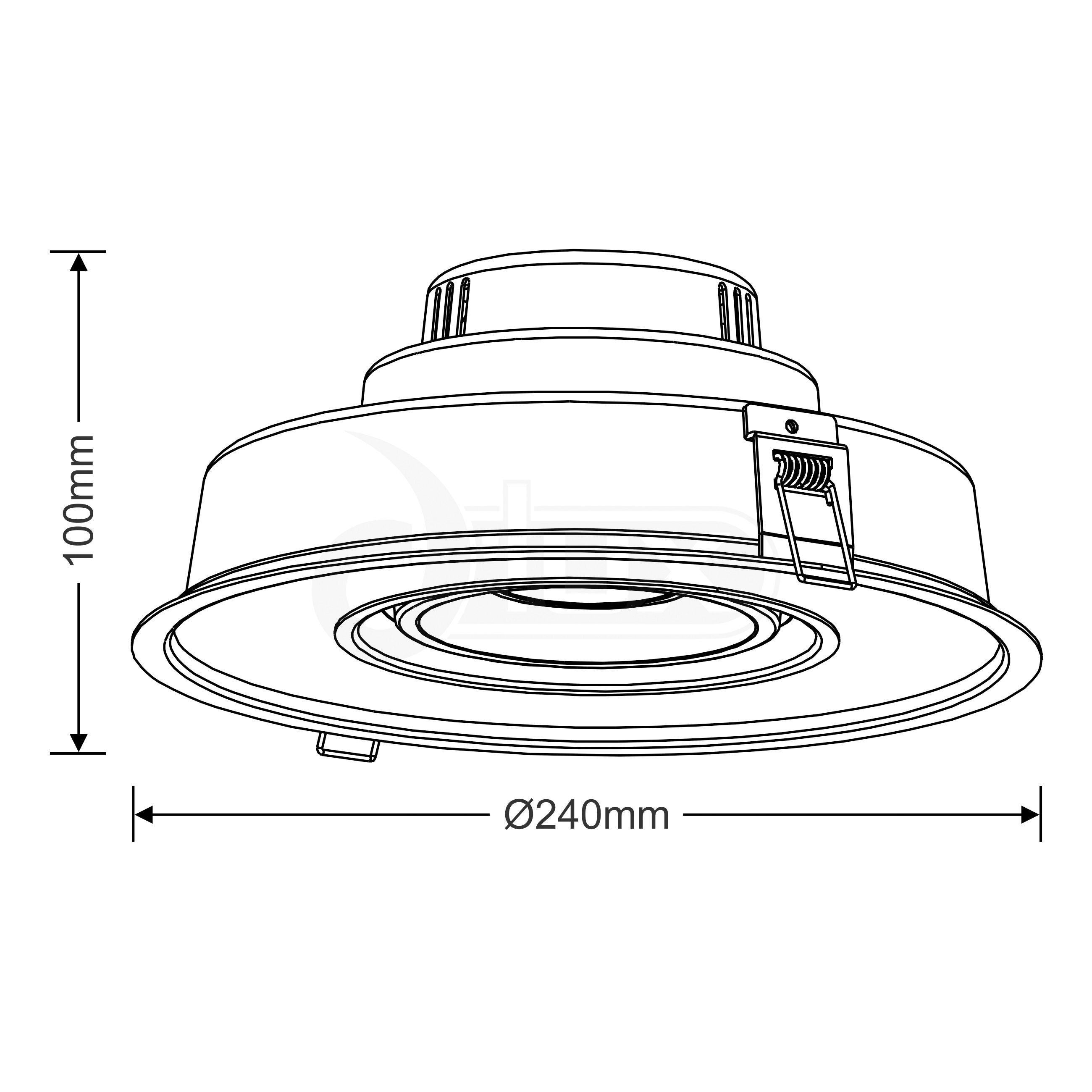 Brook 15+20 Recessed Ceiling Luminaires Dlux Round Recess Ceiling